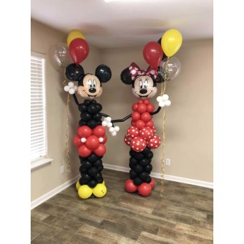 Κολώνες μπαλονιών Mickey και MInnie